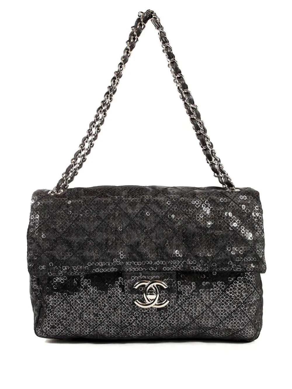 Chanel Pre Owned 2009 Jumbo Classic Flap Shoulder Bag
