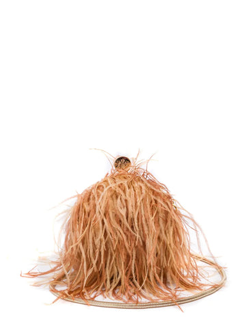 Isla Lily Feathered Shoulder Bag