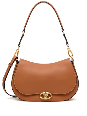 Valentino Garavani Medium Ohval Leather Shoulder Bag