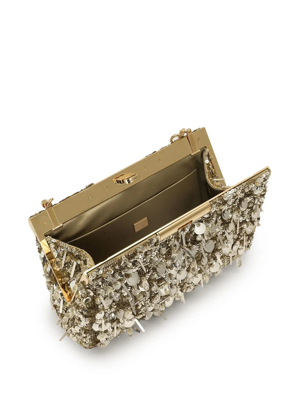 Dolce Gabbana Sequinned Shoulder Bag