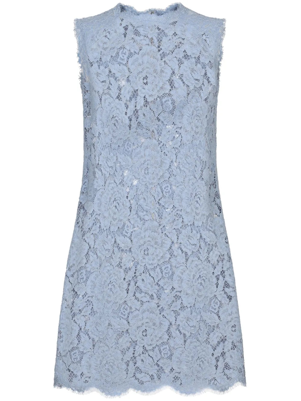 Dolce Gabbana Dna Floral Lace Shift Mini Dress
