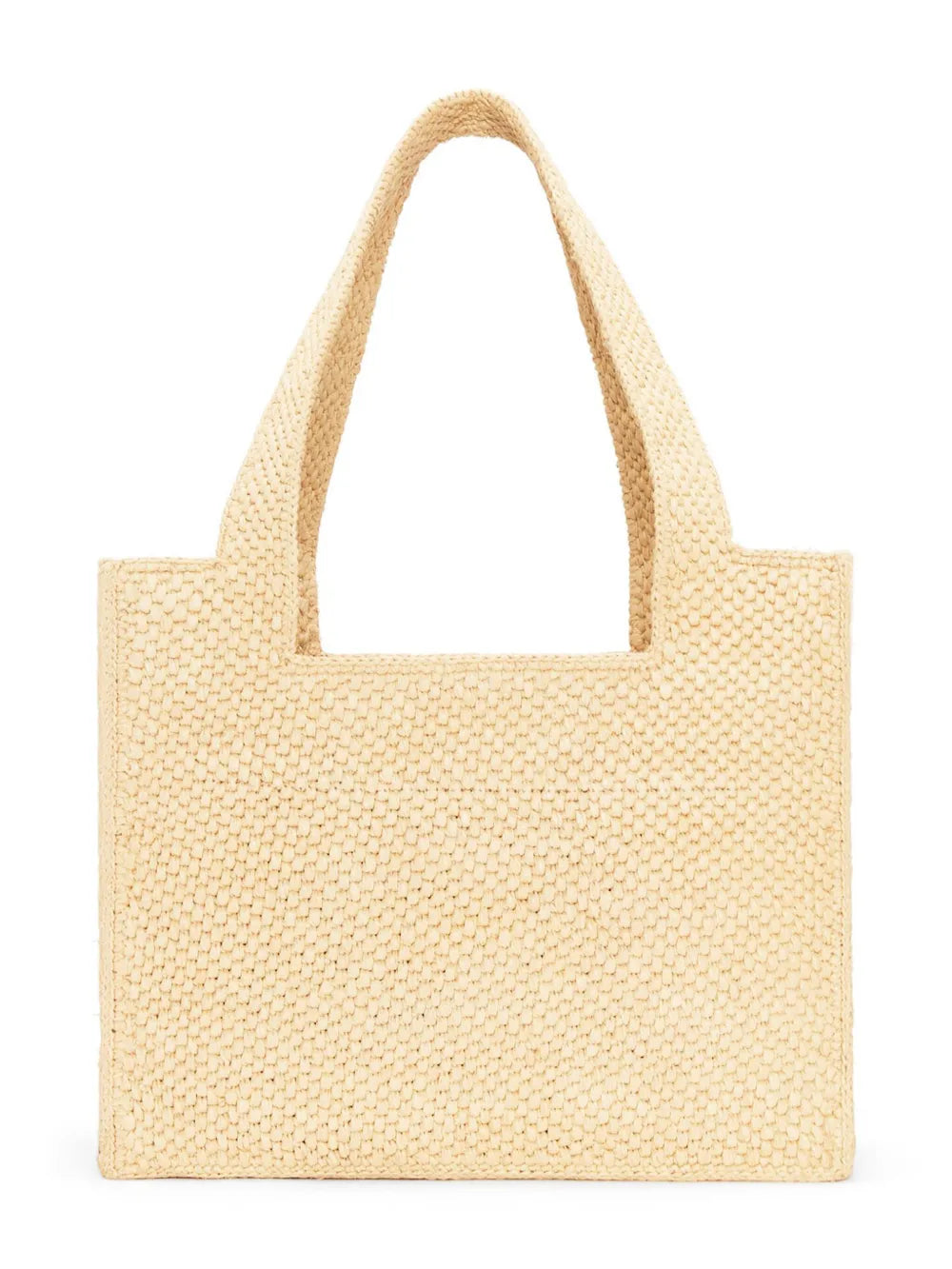 Loewe Medium Loewe Font Tote In Raffia