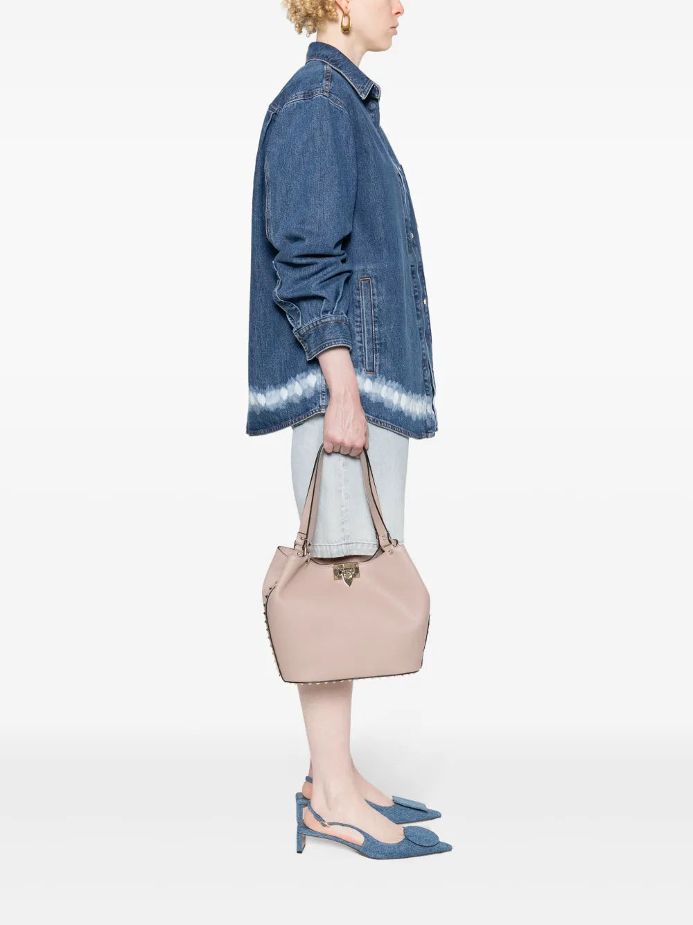 Valentino Garavani Rockstud Leather Shoulder Bag