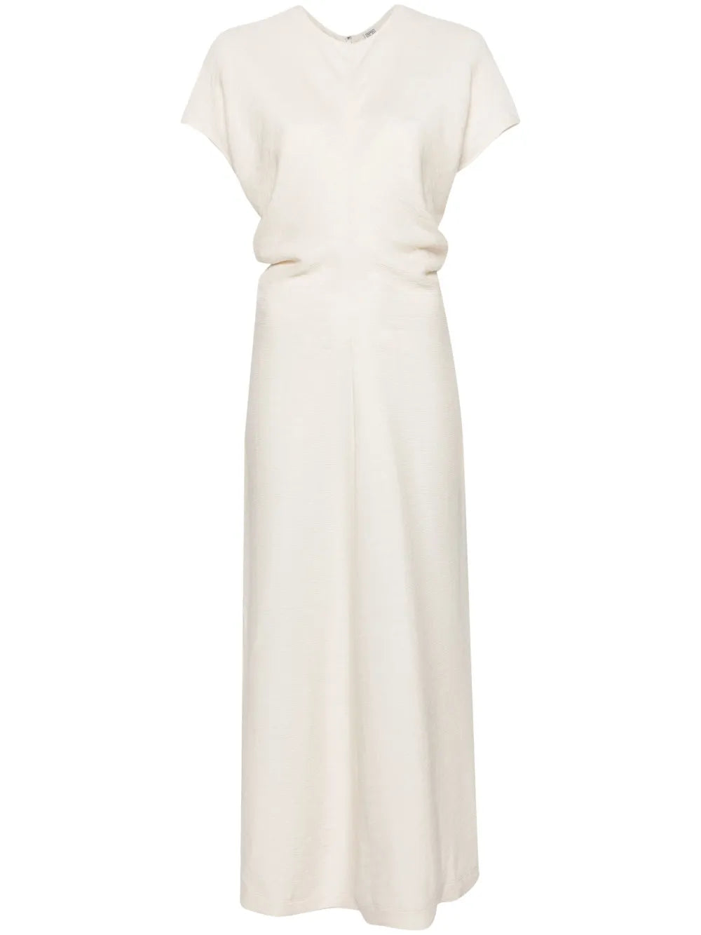Toteme Draped Detailing Textured Maxi Dress