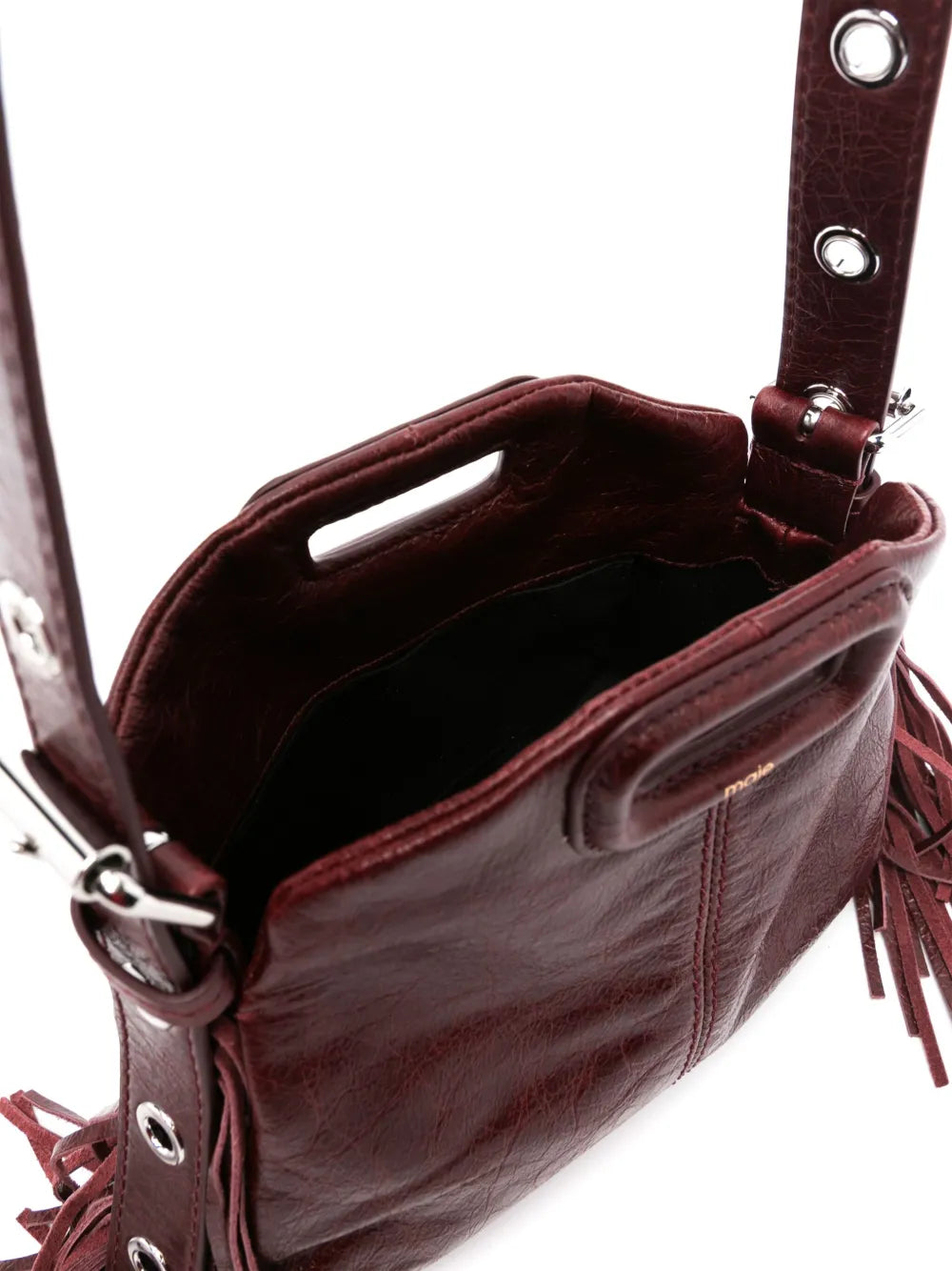 Maje Mini Miss M Leather Shoulder Bag