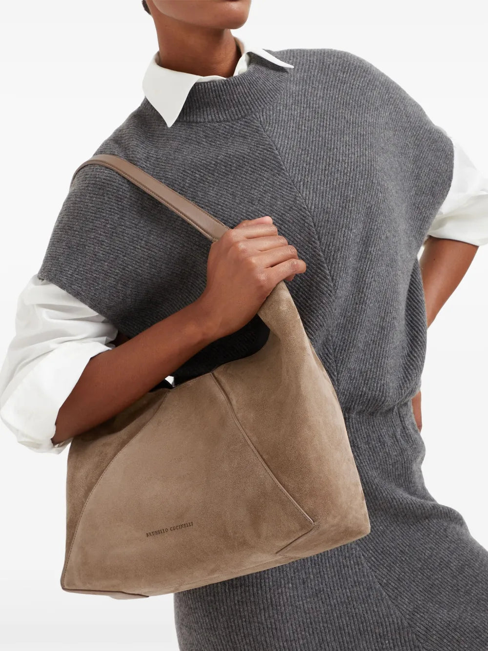 Brunello Cucinelli Bc Duo Suede Tote Bag