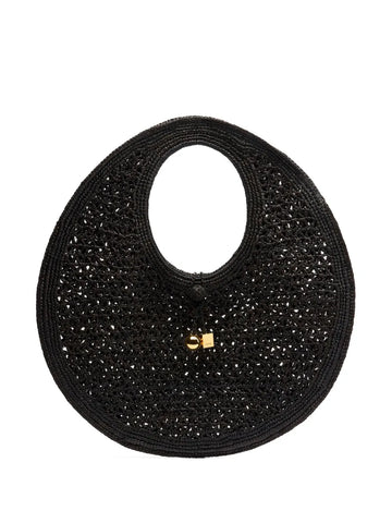 Jacquemus Le Rond Spiaggia Raffia Shoulder Bag