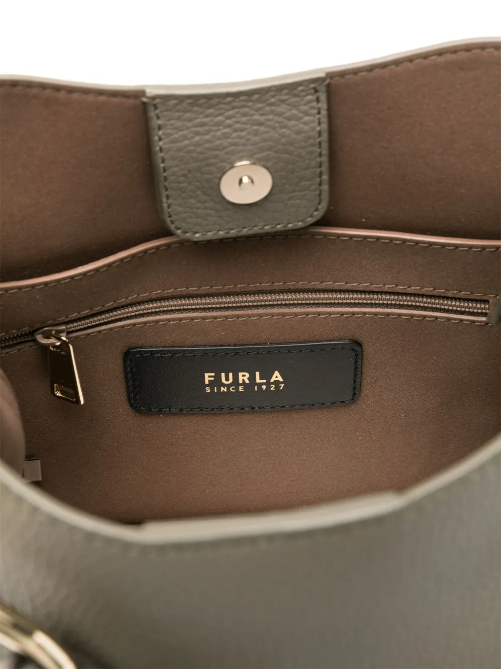 Furla Mini Nuvola Leather Bucket Bag