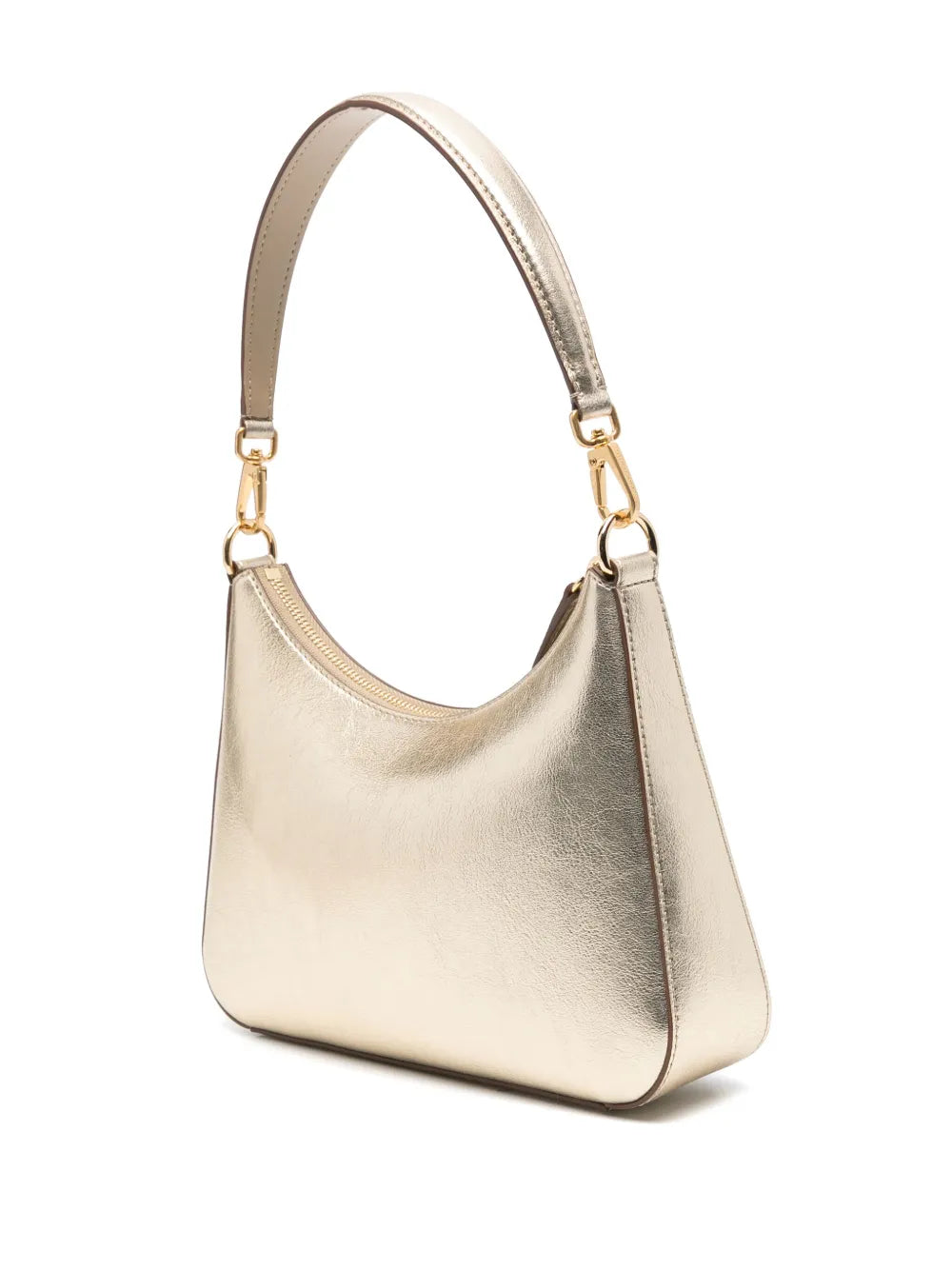 Stella Mccartney Studded Logo Metallic Shoulder Bag