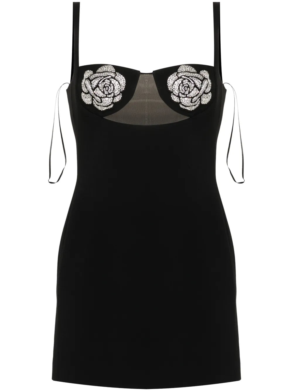 David Koma Floral Applique Mini Dress