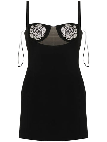 David Koma Floral Applique Mini Dress