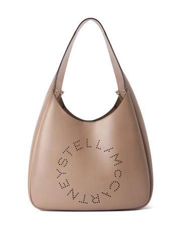Stella Mccartney Logo Slouchy Shoulder Bag