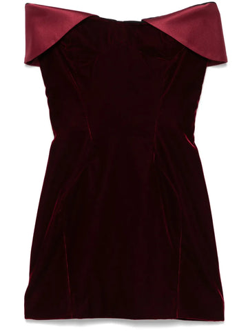 Mugler Velvet Mini Dress