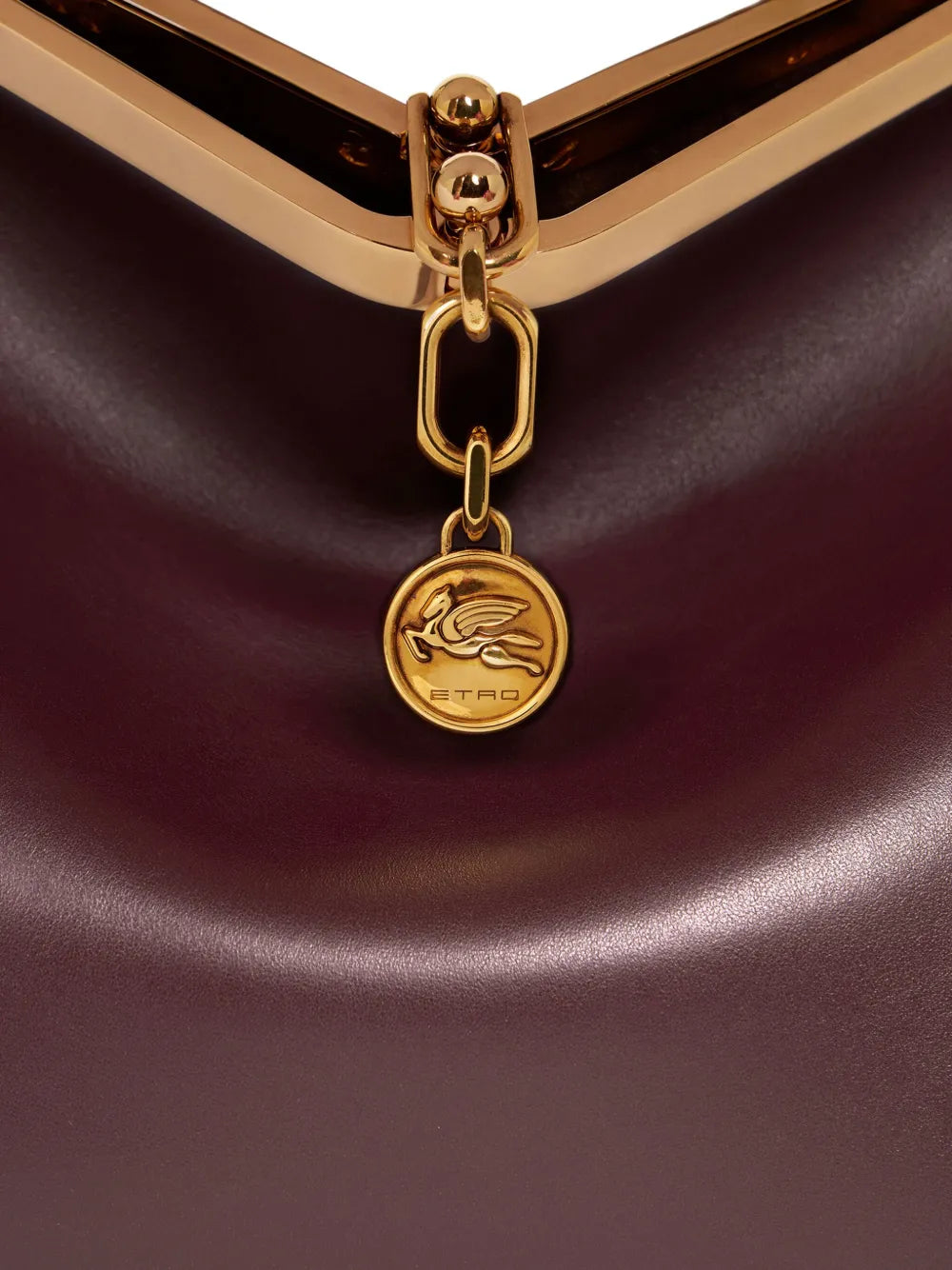 Etro Large Vela Leather Shoulder Bag