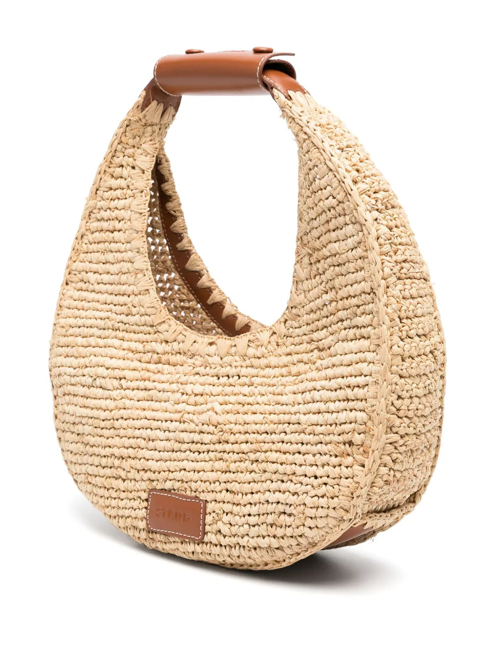 Staud Moon Raffia Tote Bag