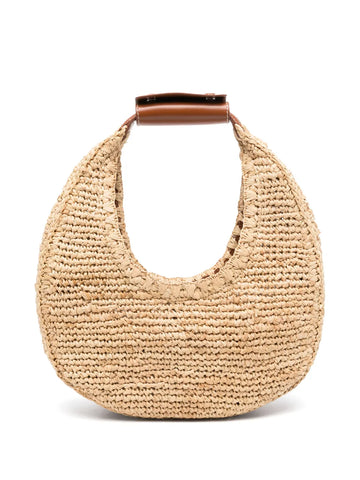 Staud Moon Raffia Tote Bag