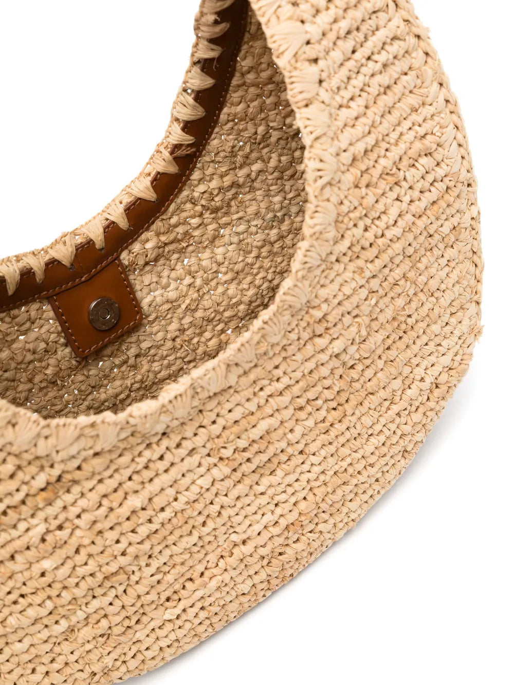 Staud Moon Raffia Tote Bag