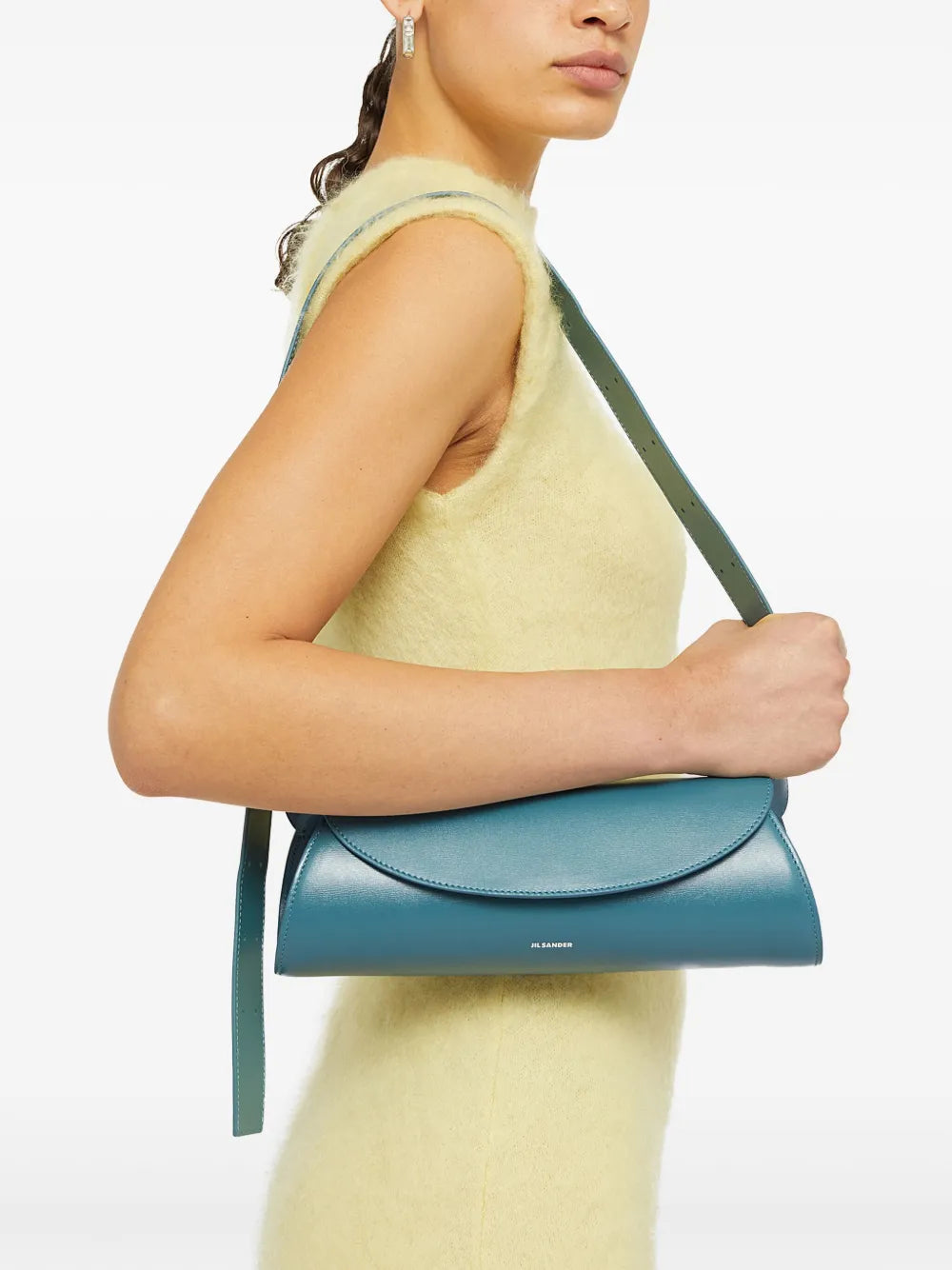Jil Sander Small Cannolo Iconic Line Shoulder Bag