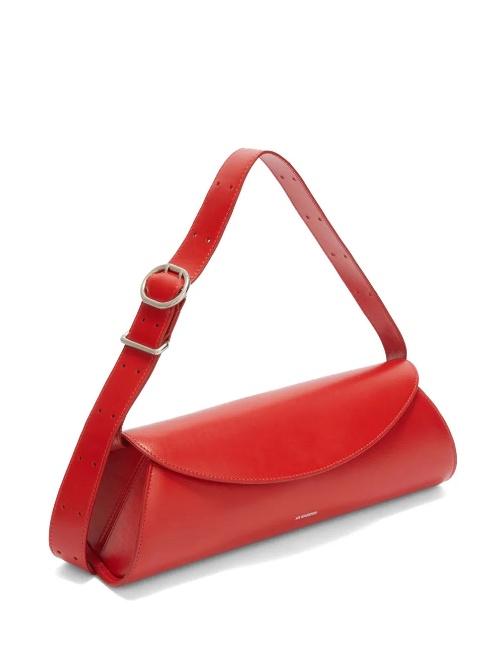 Jil Sander Small Cannolo Leather Shoulder Bag