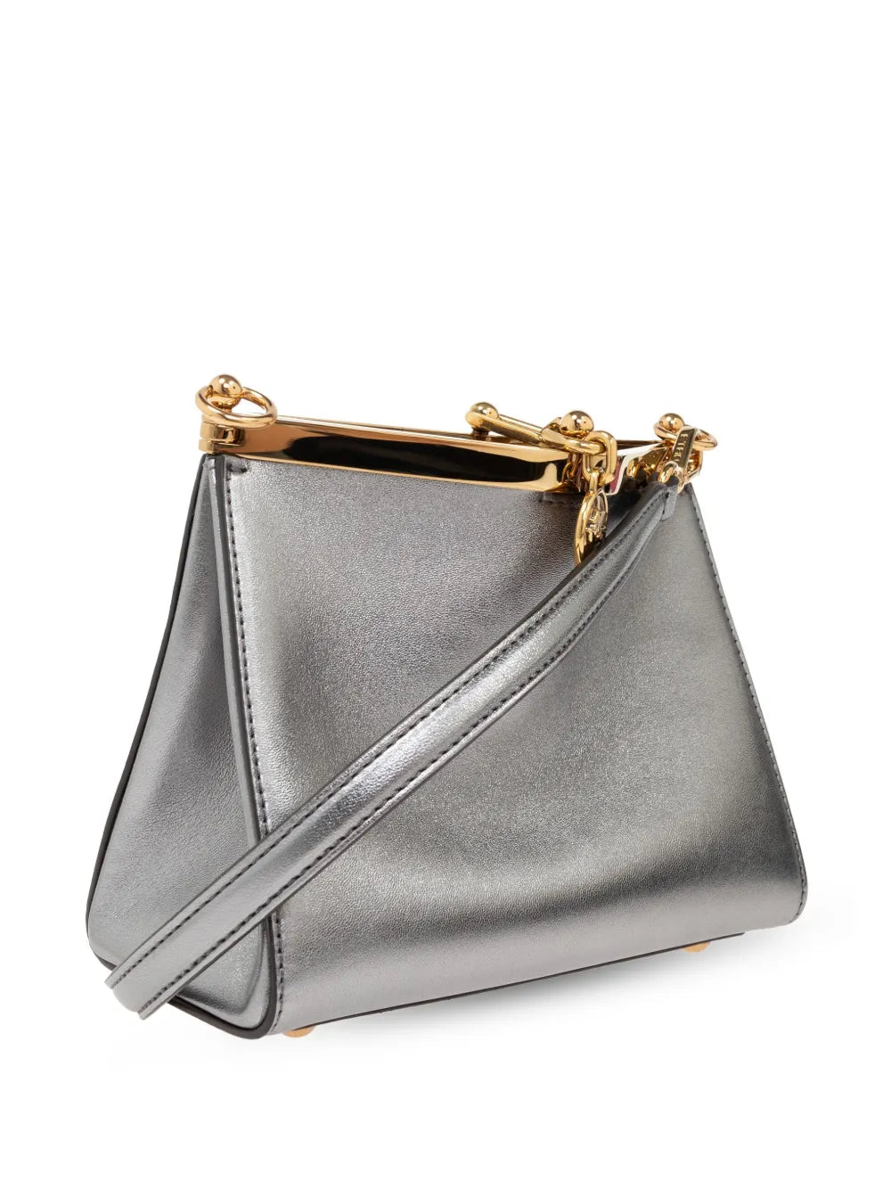 Etro Small Vella Metallic Leather Bag