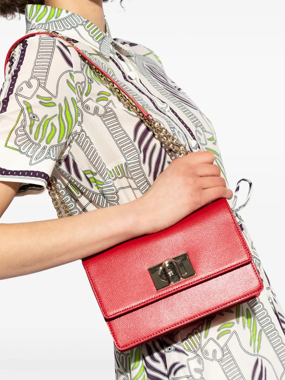 Furla Mini Ballerina Leather Crossbody Bag