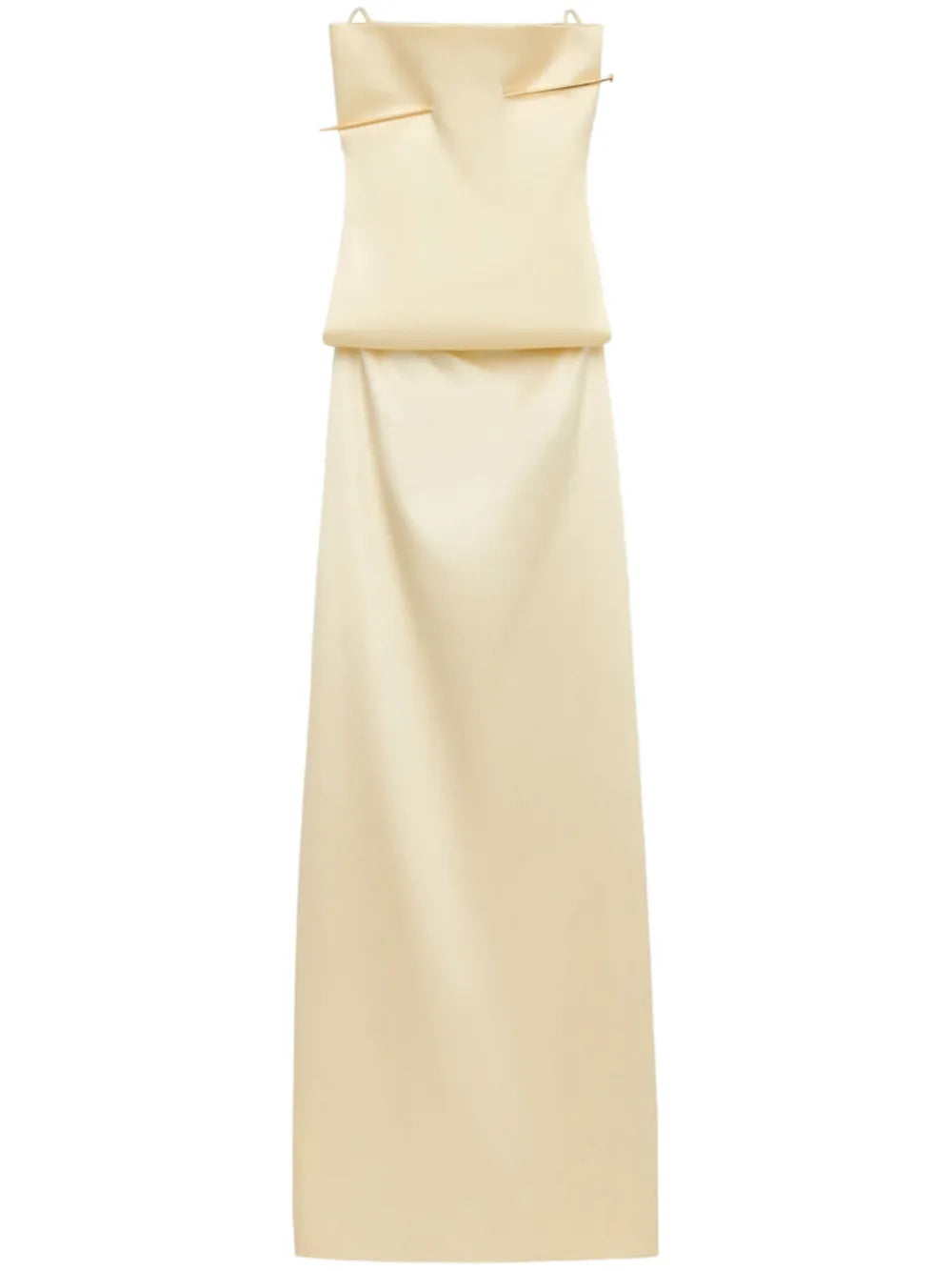 Loewe Pin Open Back Silk Maxi Dress