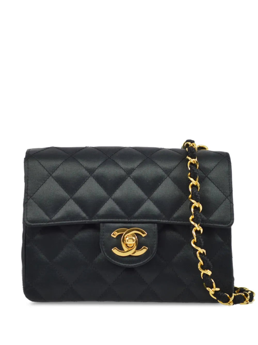 Chanel Pre Owned 1992 Mini Square Classic Flap Shoulder Bag