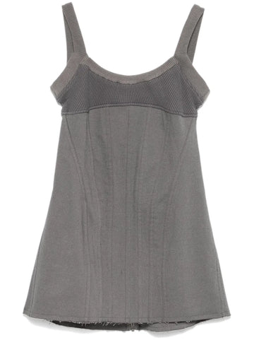 Elena Velez Waffle Knit Corset Mini Dress