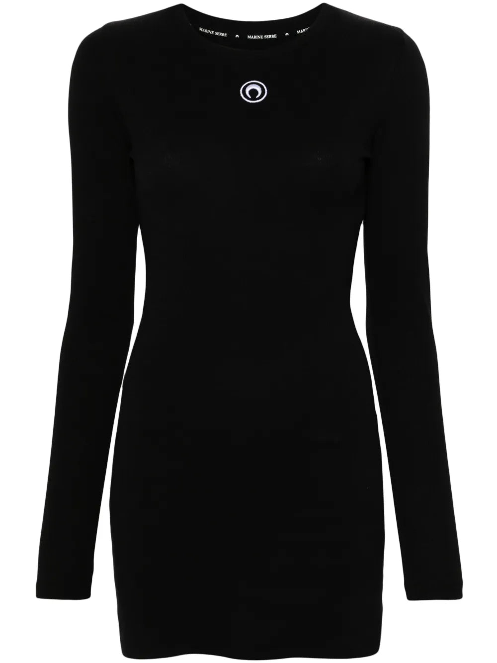 Marine Serre Crescent Moon Embroidered Mini Dress