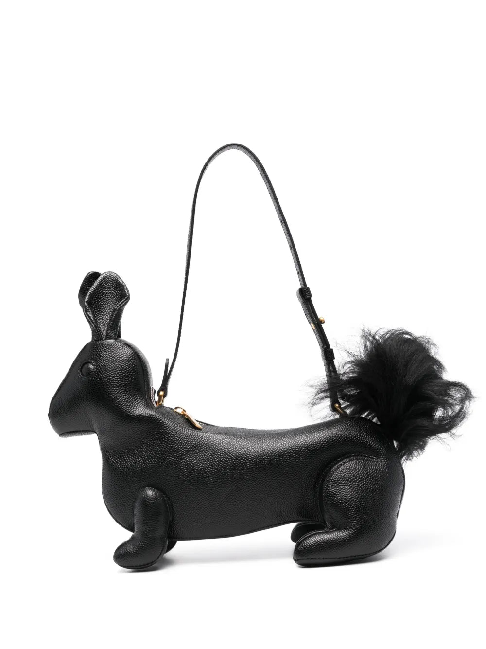 Thom Browne Squirrel Motif Leather Shoulder Bag