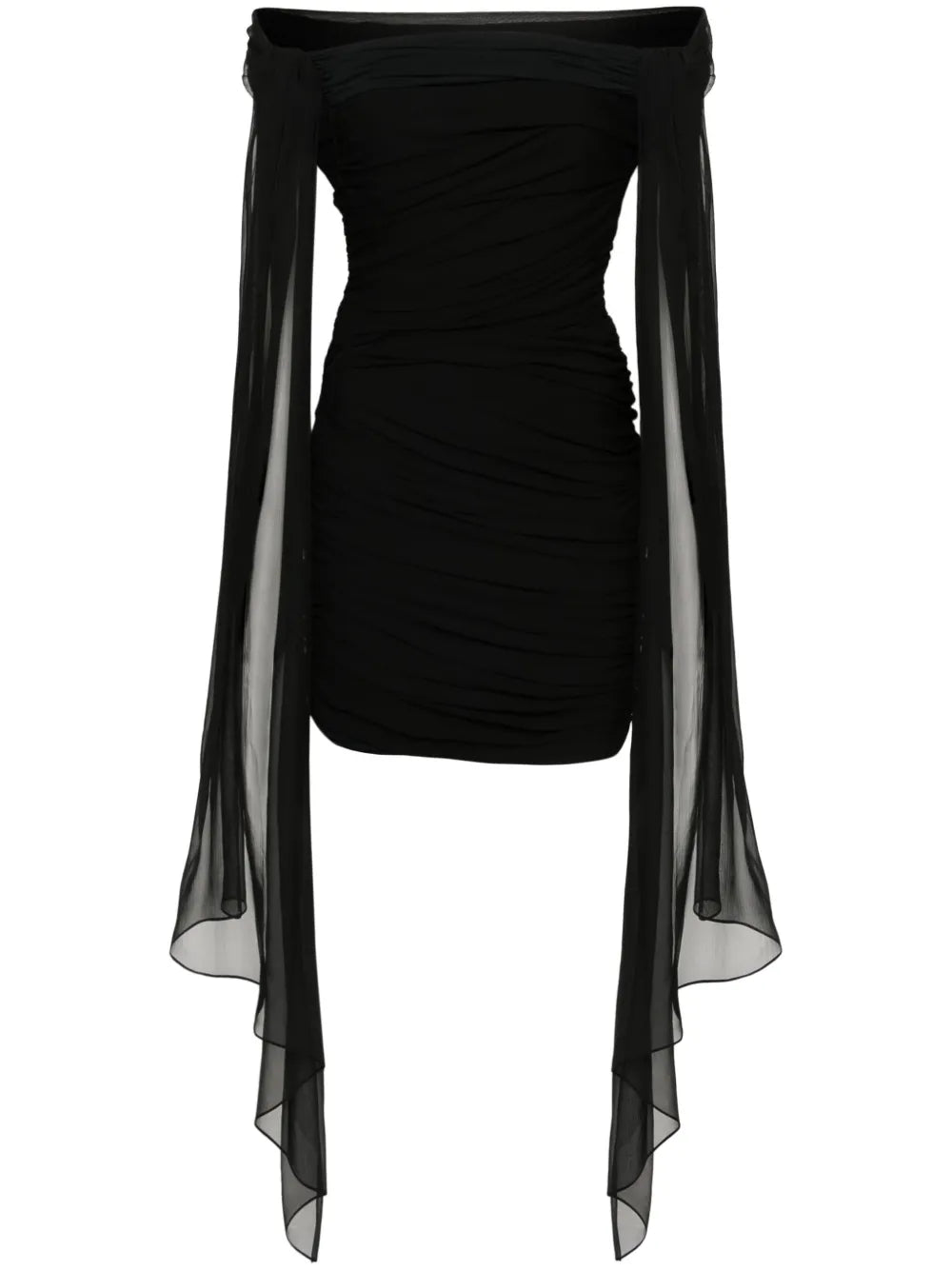 Givenchy Off Shoulder Draped Mini Dress