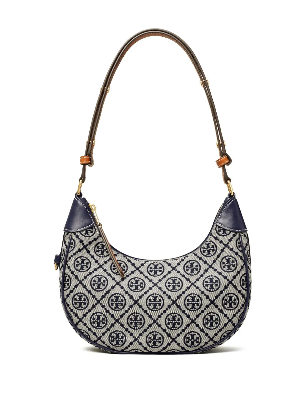 Tory Burch T Monogram Crescent Shoulder Bag