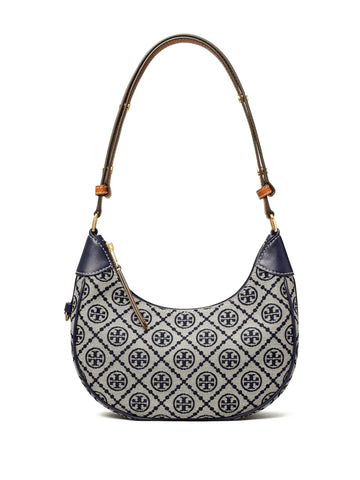 Tory Burch T Monogram Crescent Shoulder Bag