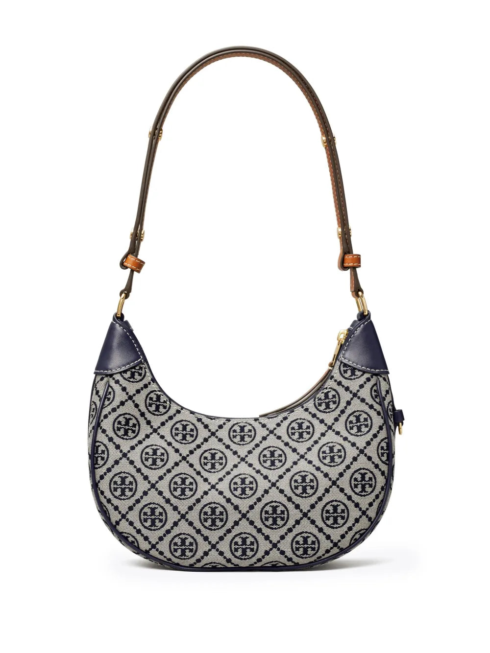Tory Burch T Monogram Crescent Shoulder Bag