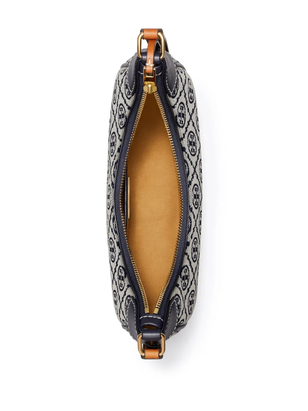 Tory Burch T Monogram Crescent Shoulder Bag