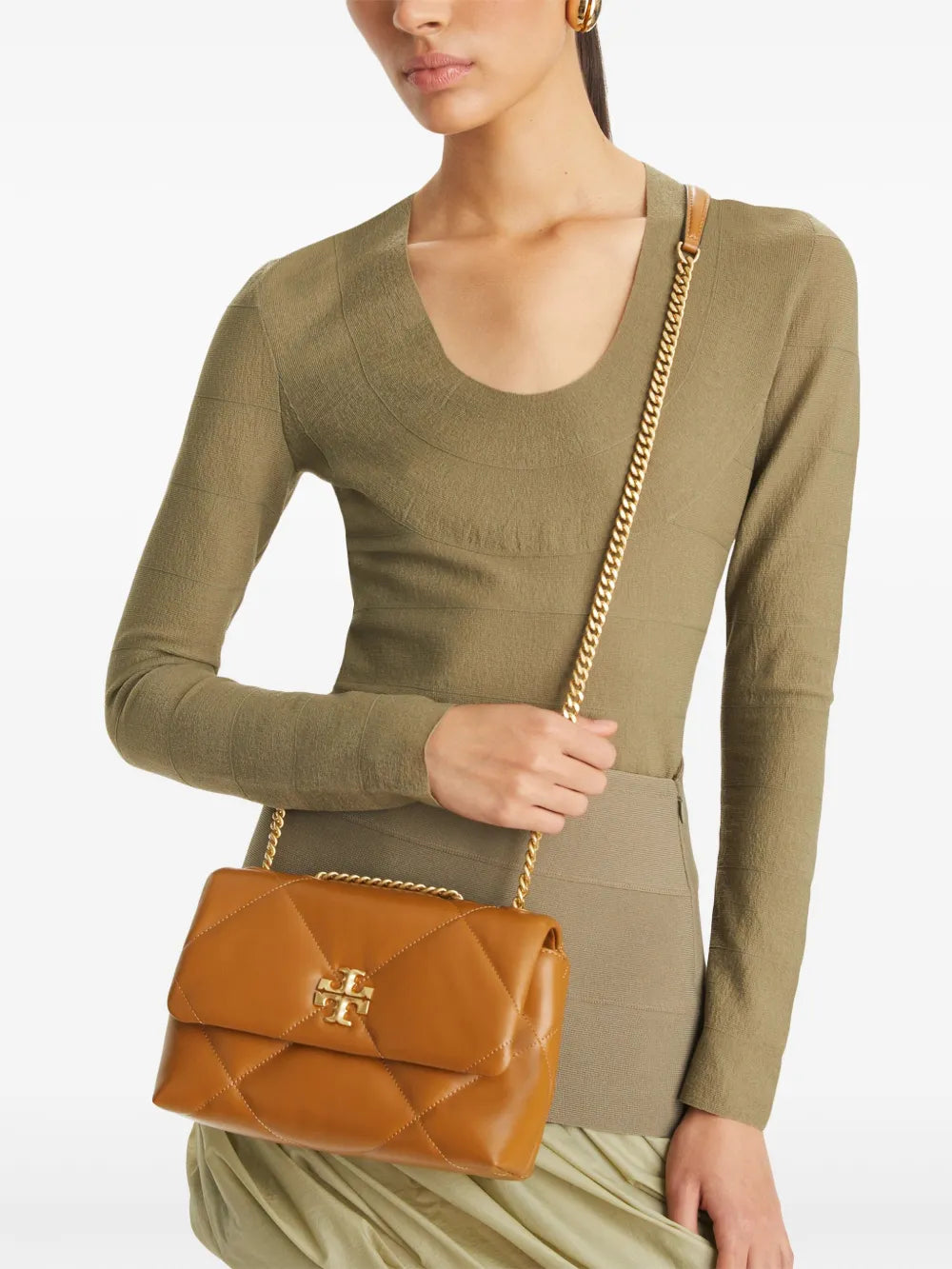 Tory Burch Small Kira Diamond Quilted Convertible Shoulder Bag