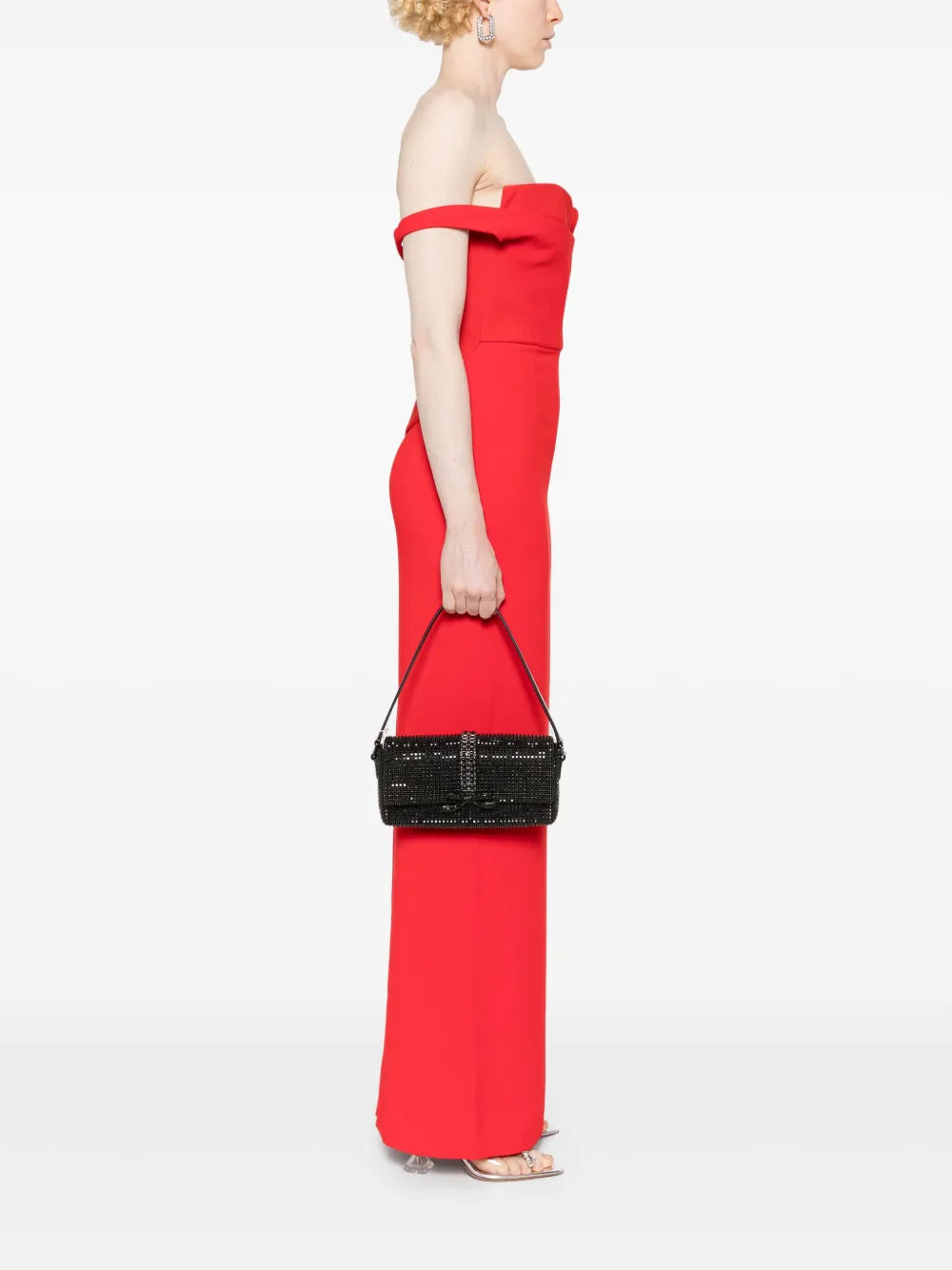 Self Portrait Gem Embellished Shoulder Bag