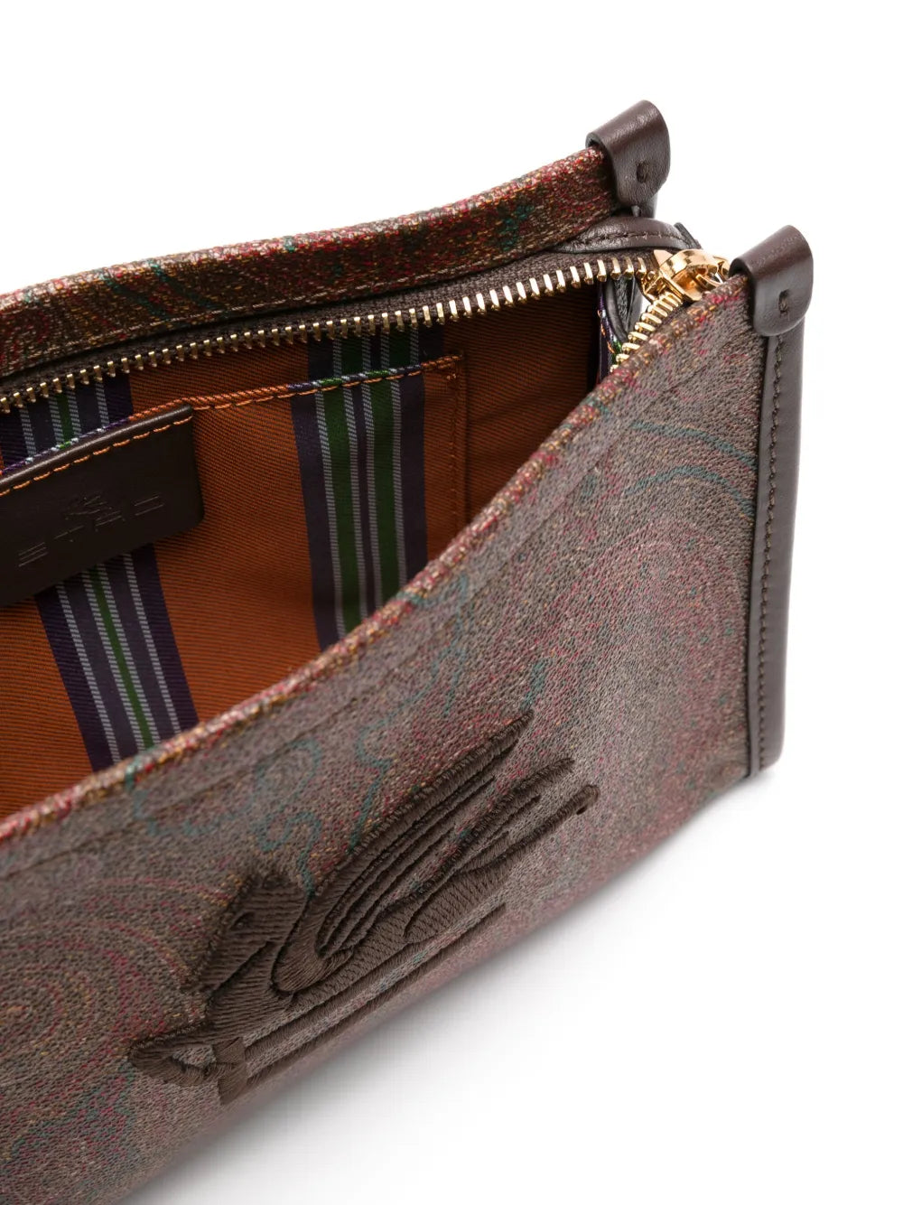 Etro Pegaso Embroidered Paisley Print Tote Bag