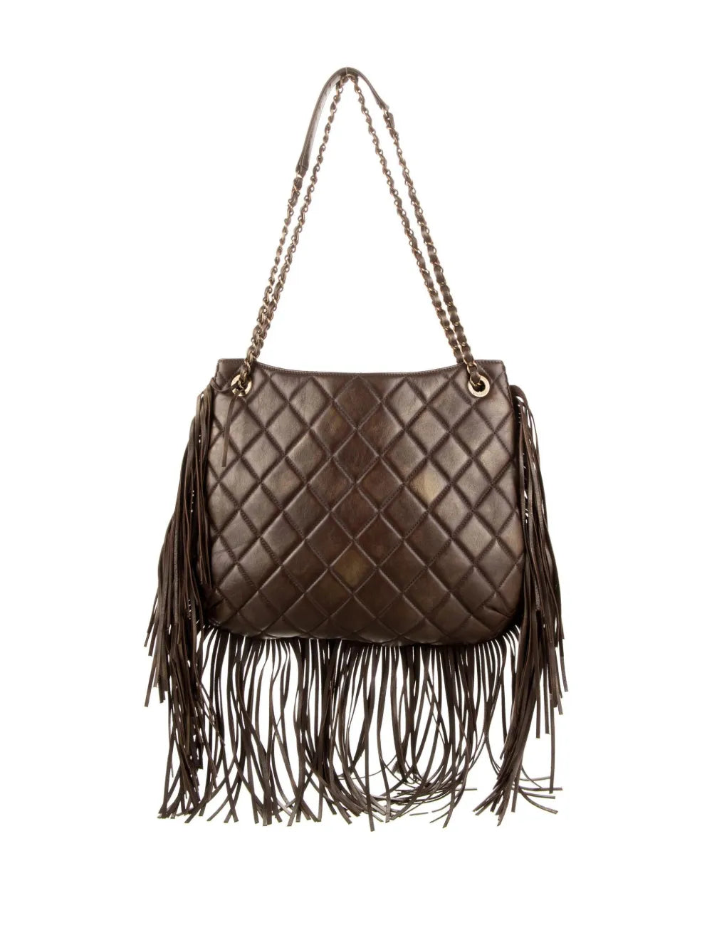 Chanel Pre Owned 2014 Paris Dallas Metiers Dart Fringed Shoulder Bag