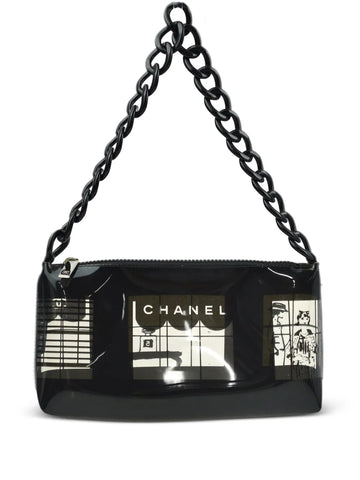 Chanel Pre Owned 2003 Window Print Shoulder Bag