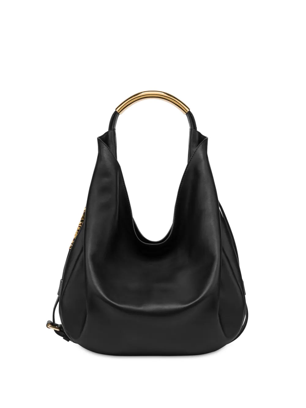 Moschino Handle Me Leather Shoulder Bag
