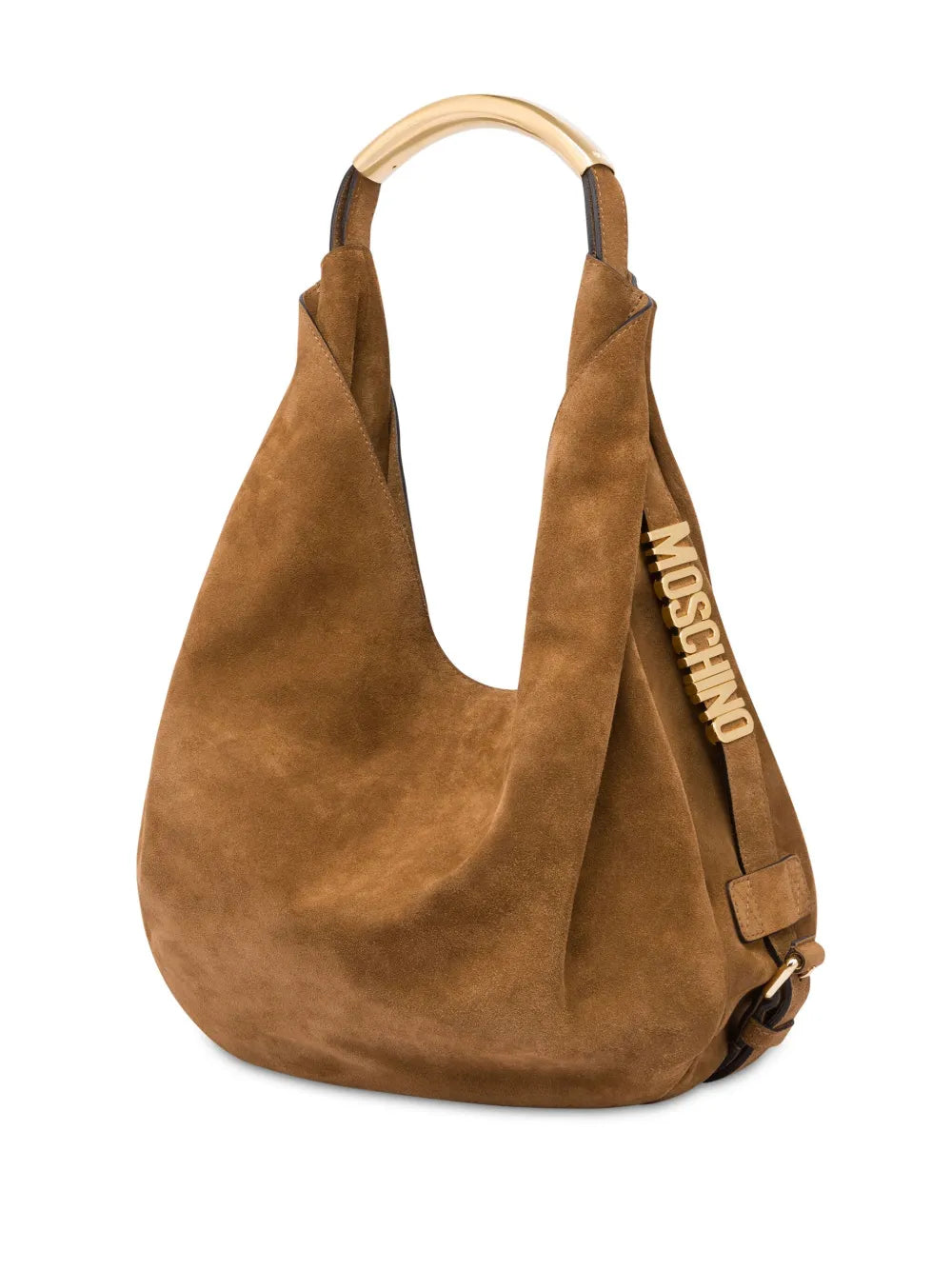 Moschino Handle Me Leather Shoulder Bag