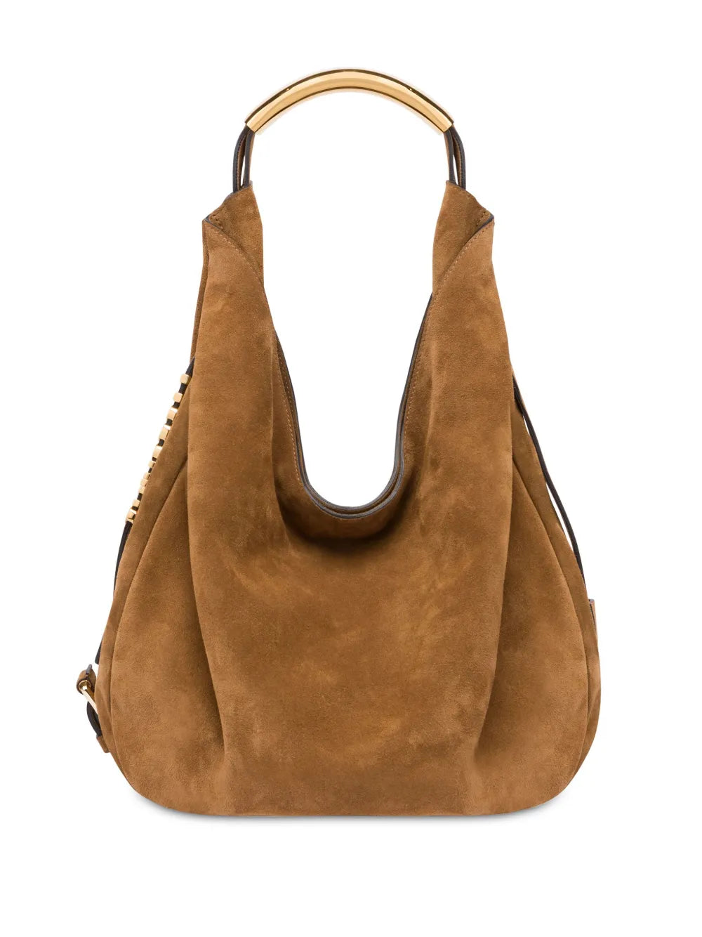 Moschino Handle Me Leather Shoulder Bag