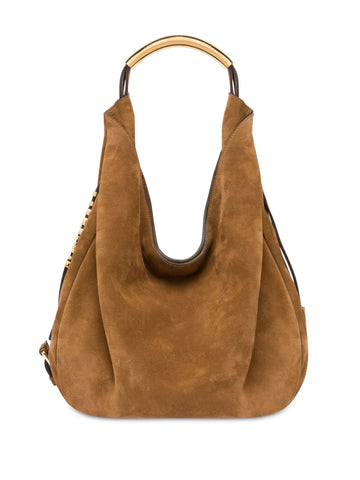 Moschino Handle Me Leather Shoulder Bag