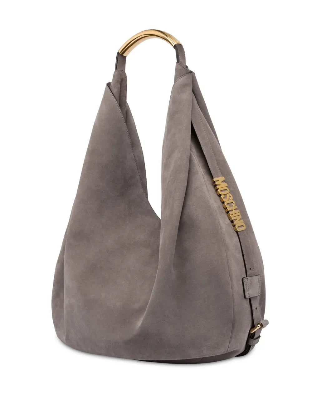 Moschino Handle Me Leather Shoulder Bag
