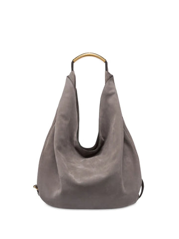 Moschino Handle Me Leather Shoulder Bag