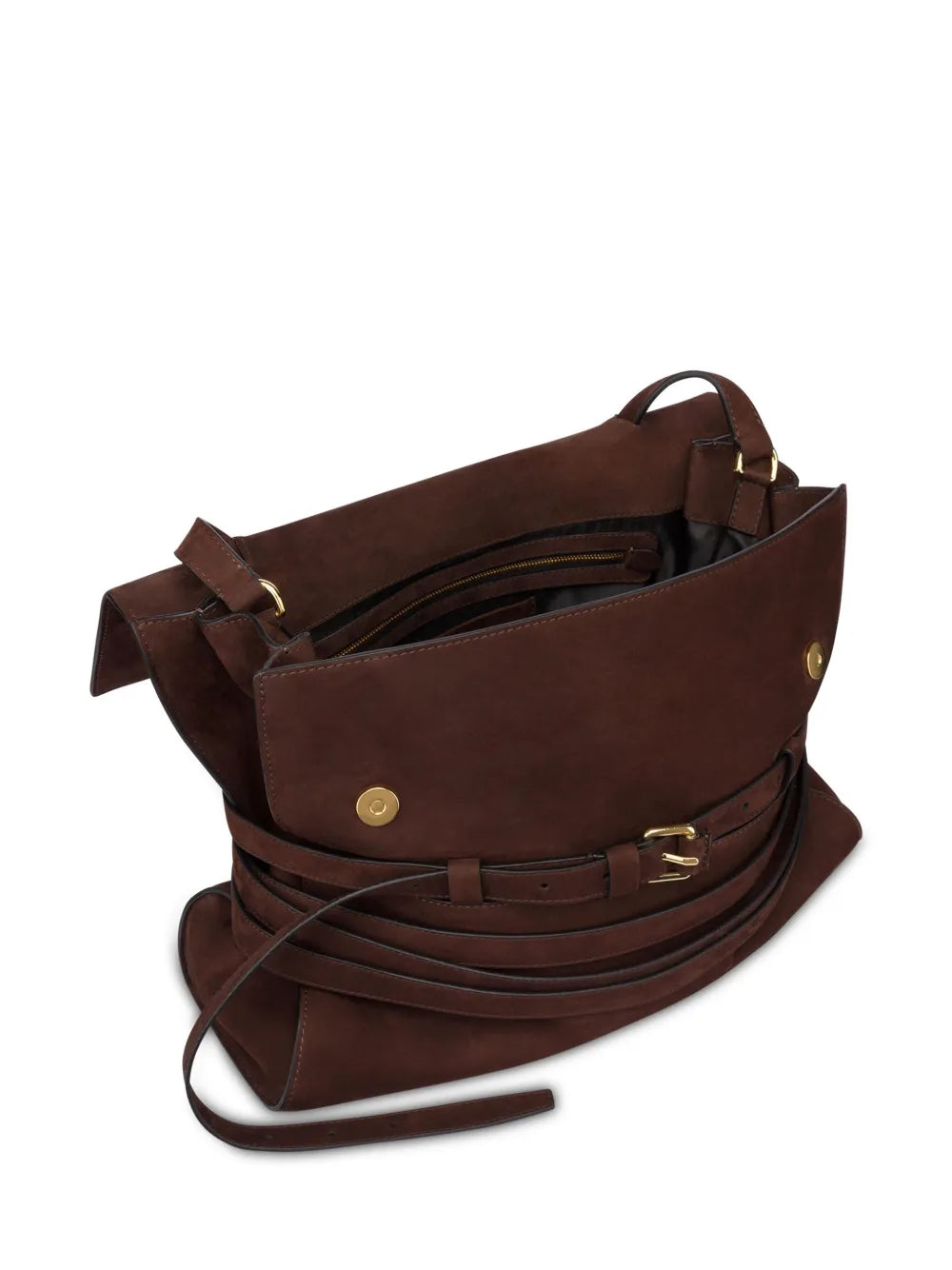 Moschino Tie Me Leather Shoulder Bag