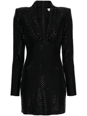 Self Portrait Rhinestone Embellished Mini Dress