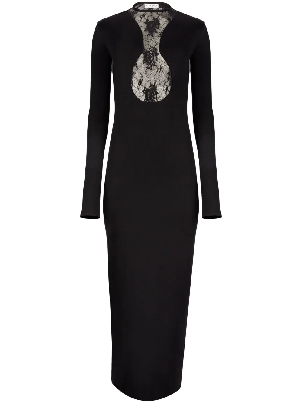 Nina Ricci Lace Panelling Maxi Dress