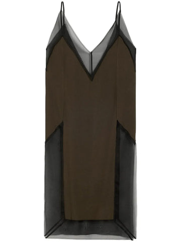 Ami Paris Thin Strap Midi Dress